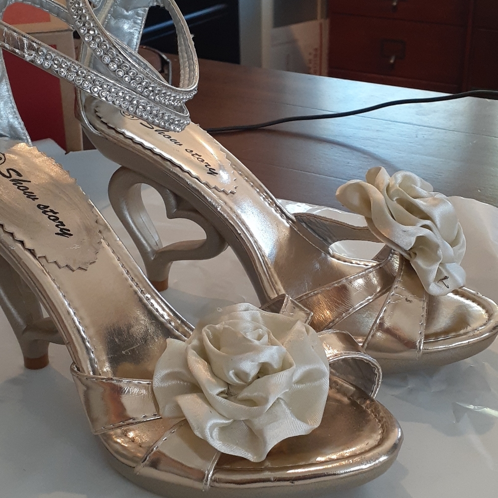 Brand new metallic Show Story Pumps
